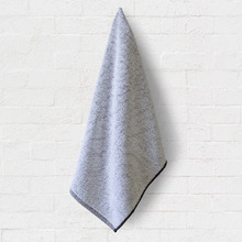 Washed Pebble Cotton-Blend Bathroom Towels